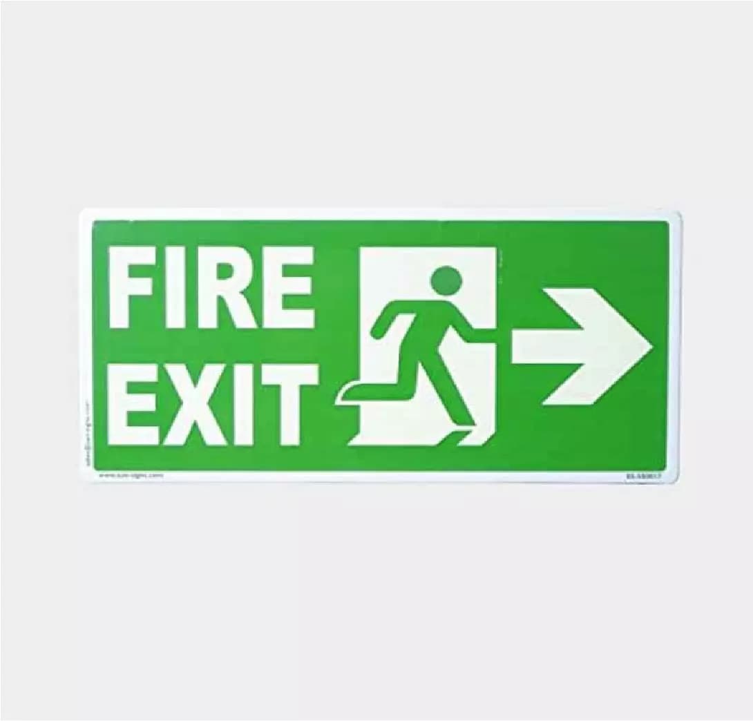Auto Glow 10" x 5" Directional Signage
