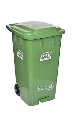 ARISTO 65 L Green Plastic Pedal Dustbin