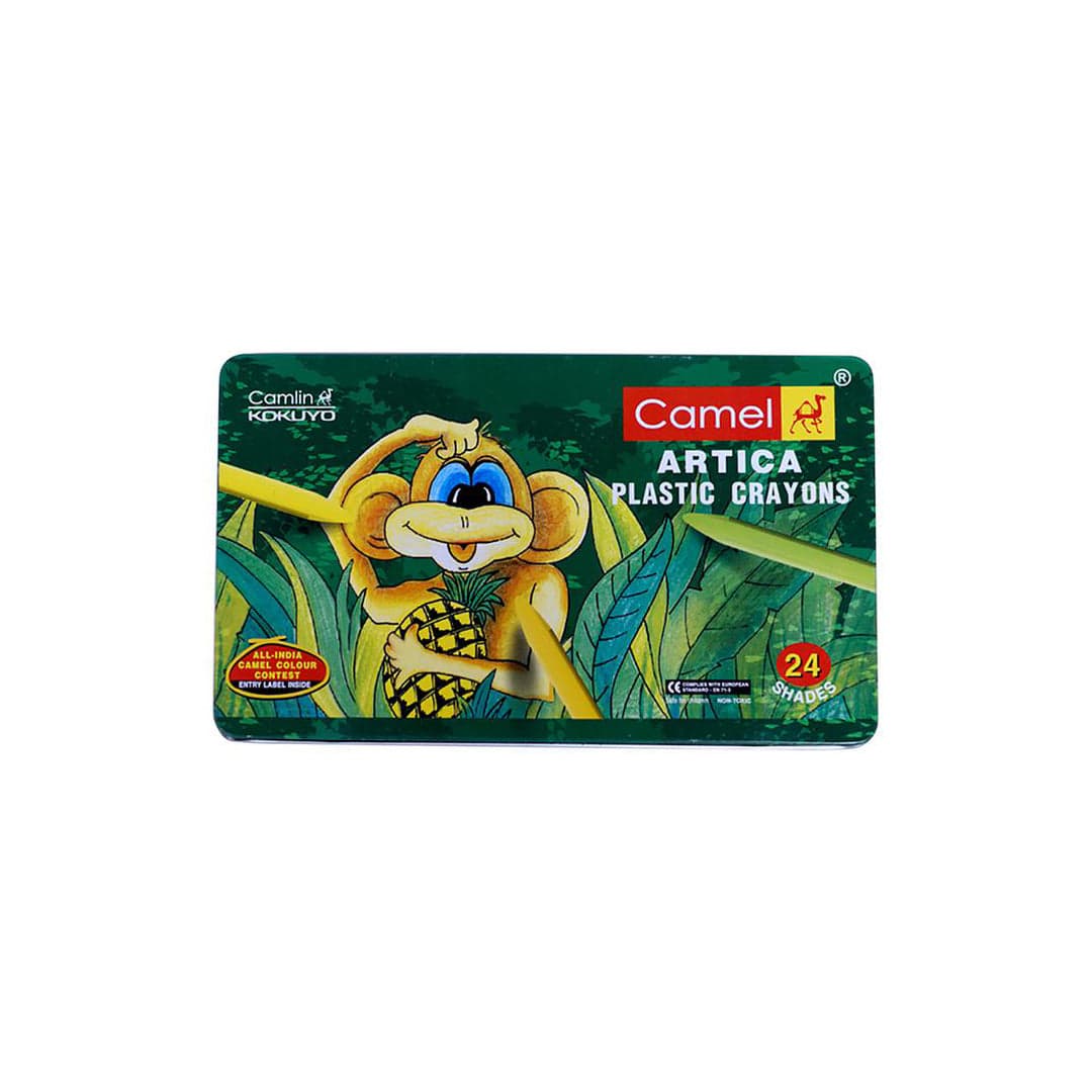 Camel Plastic Crayons - 24 Shades