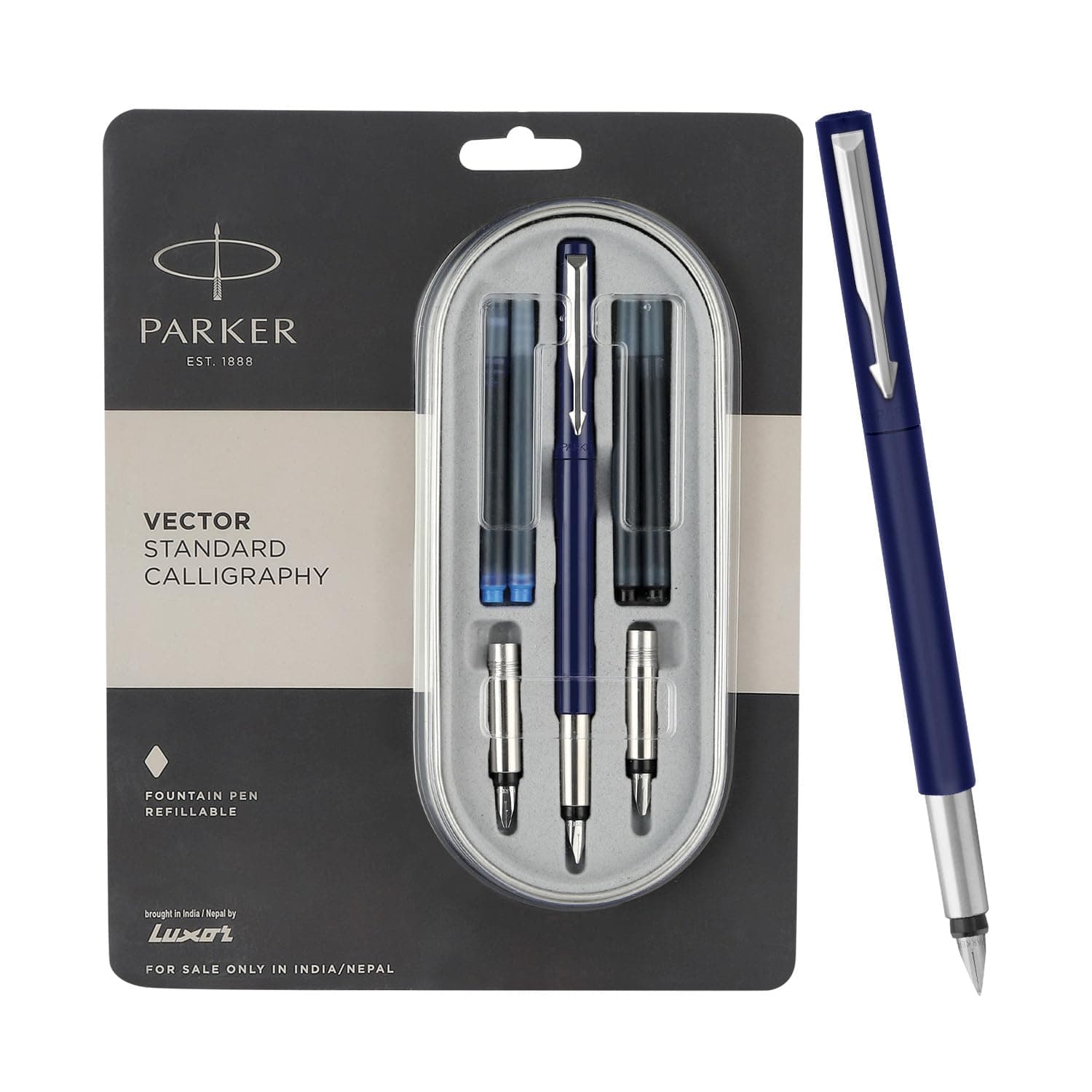 Parker Vector Calligraphy Pen Blue - 500