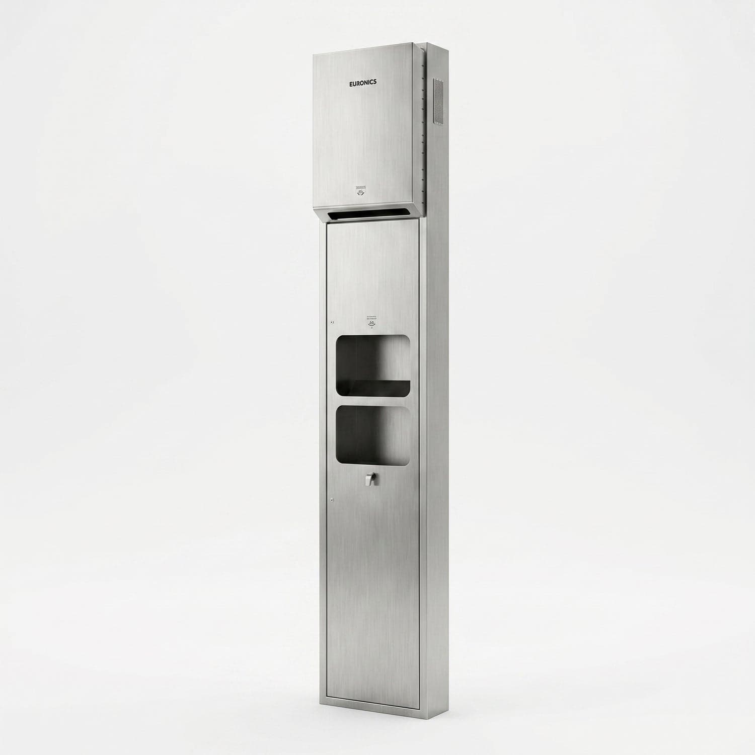 KMR53AE — All-in-One Washroom Panel Automatic Paper Roll Dispenser + Hand Dryer + Waste Receptacle