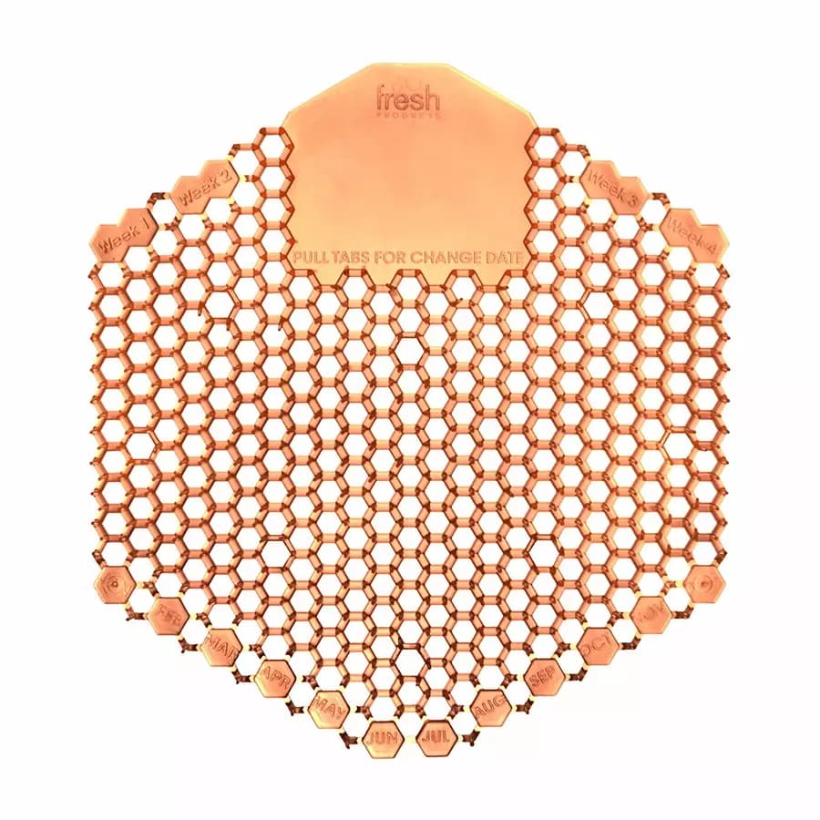 TOUGH GUY Urinal Screen Non-Para, Hexagon, 58 g Container Size, 36WE50