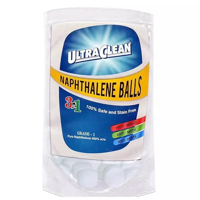 Ultra Clean 100 Piece White Nephthalene Balls, 9800012583