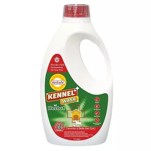 Vetsafe 5 L Green Color Neem Power Fragrance Pet Area Refreshener Kennel Cleaner Liquid