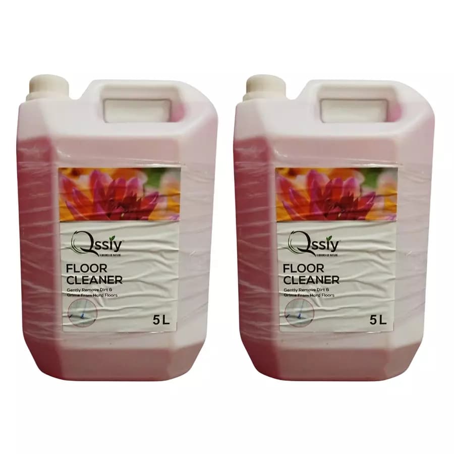 Qssiy 5+5 L Rose Fragrance Surface and Floor Cleaners (Pack of 2)