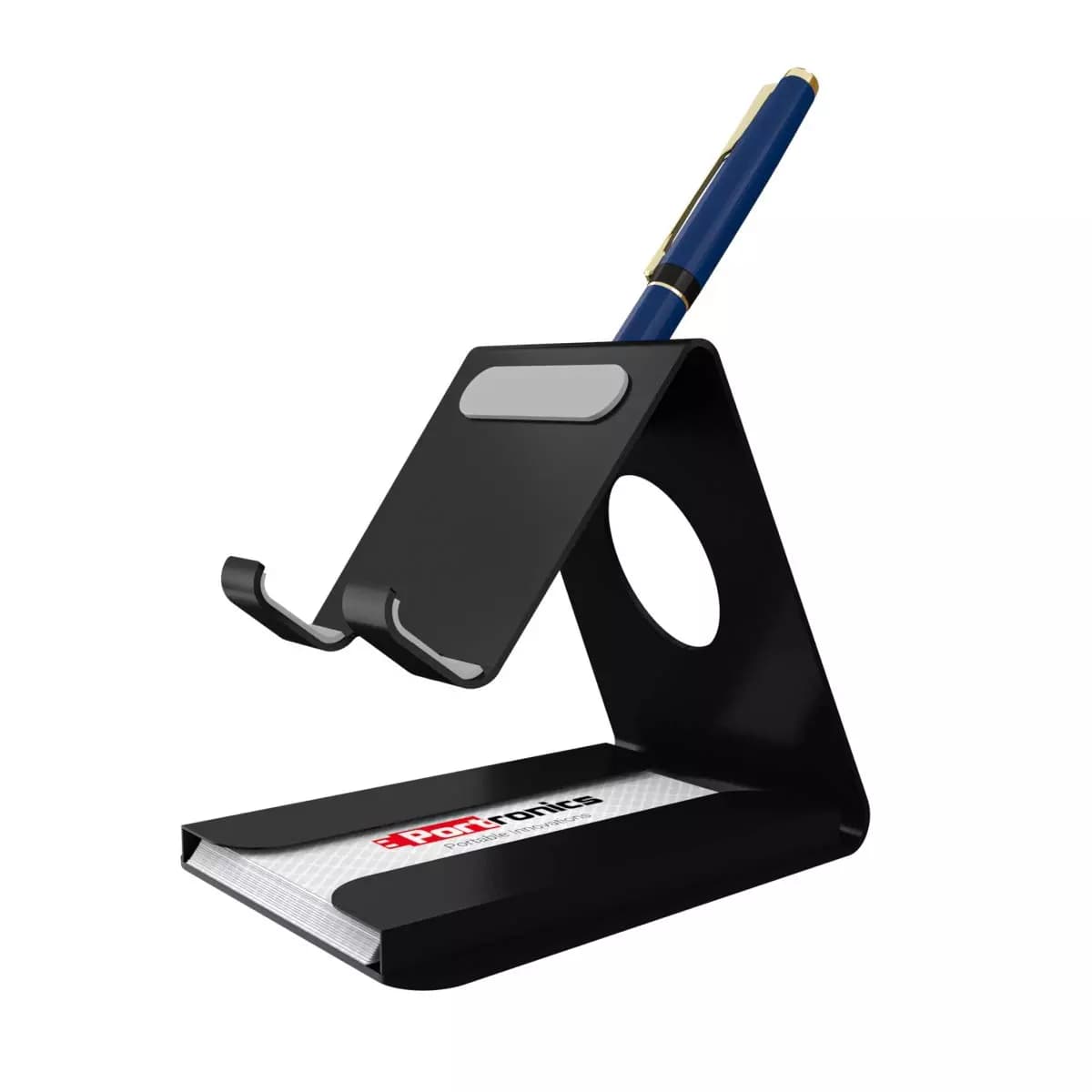 Portronics Modesk 4 Universal Desktop Mobile Phone Holder Stand with Card & Pen Holder Up to 17.78 cm (7 Inch)