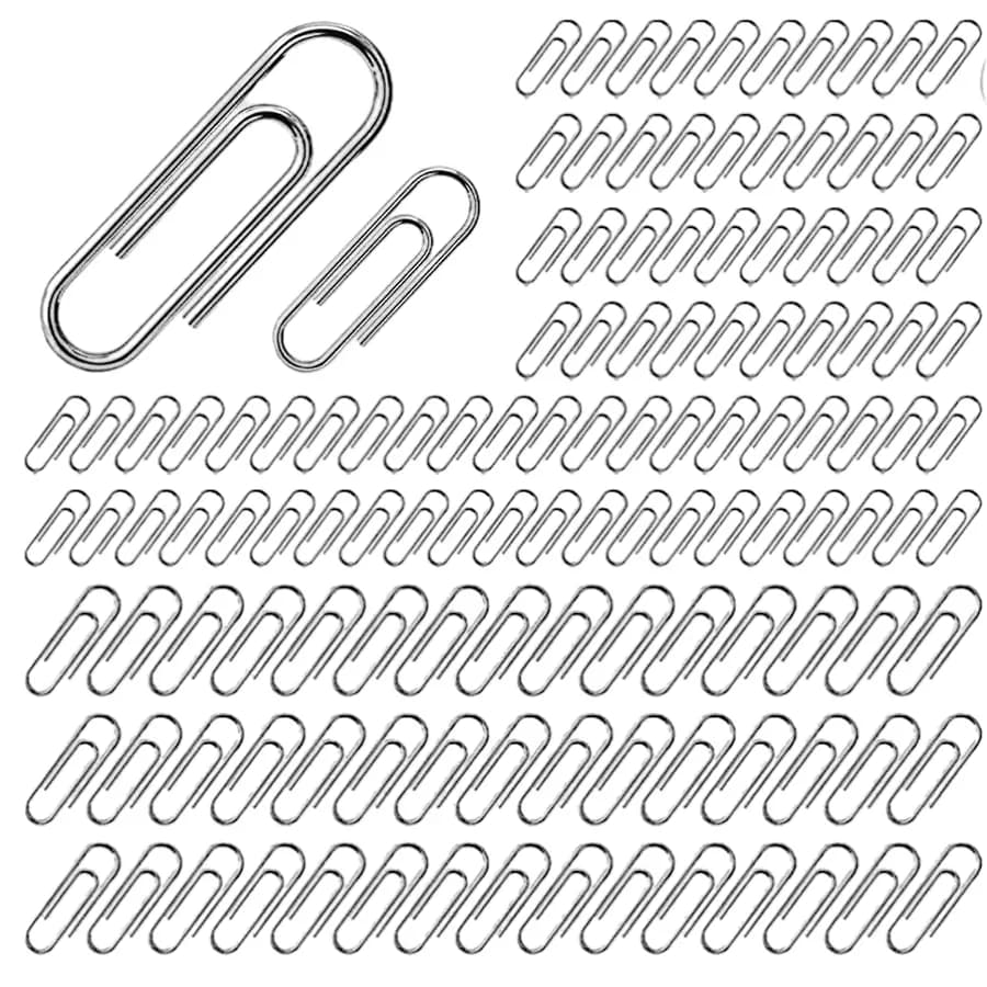 GENERIC Stainless Steel U Clip Silver 35 mm (Pack of 200)