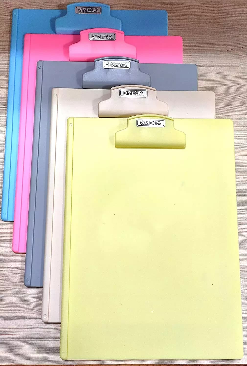 Omega 1710 Multicolor Deluxe Clip Board Exam Pad (Pack of 5)