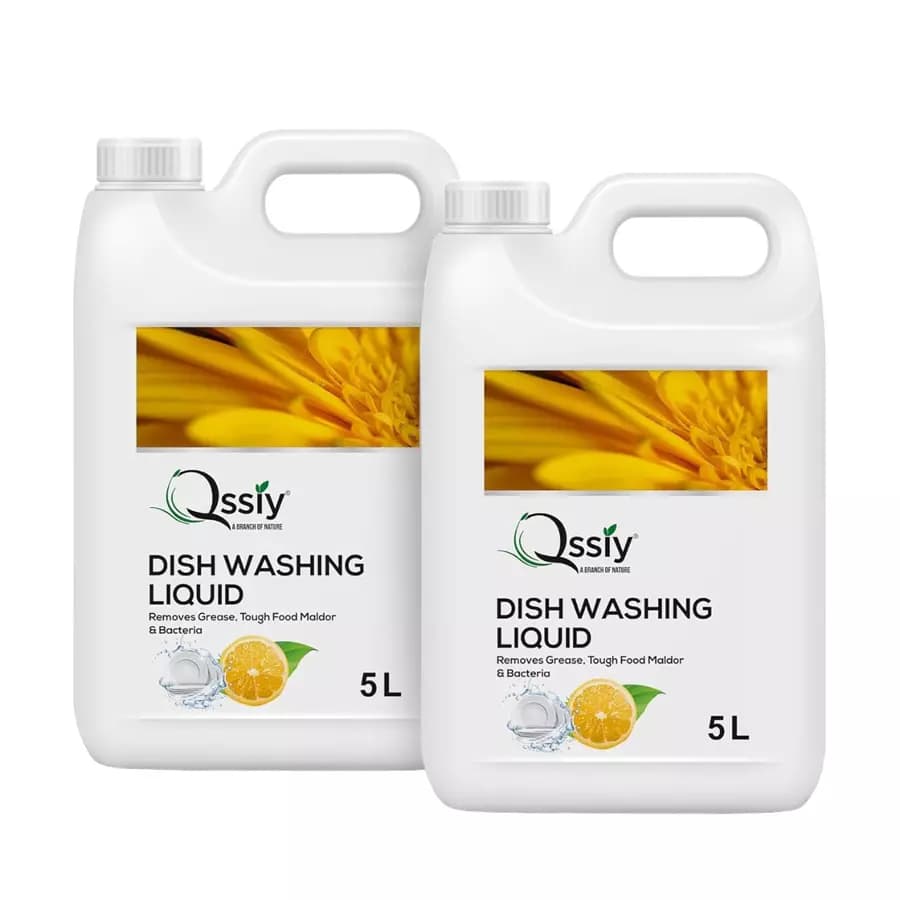 Qssiy 5+5 L Lemon Fragrance Dishwash Liquid (Pack of 2)