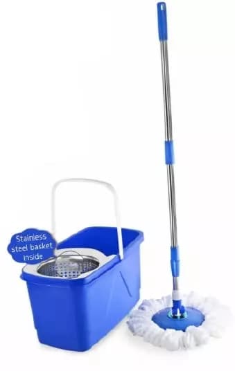 Cello Super Clean Spin Mop with Handle and Bucket 8901372116479 (Assorted)