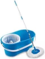 Gala GRHMOP Aqua Spin Mop with Handle and Bucket and 1 Refill Set Blue