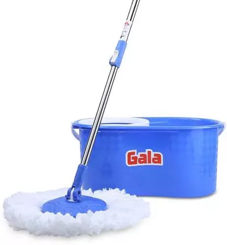 Gala Quick Spin Smarty Mop Magic 360 Degree Handle and Bucket and 1 Refill (Blue)