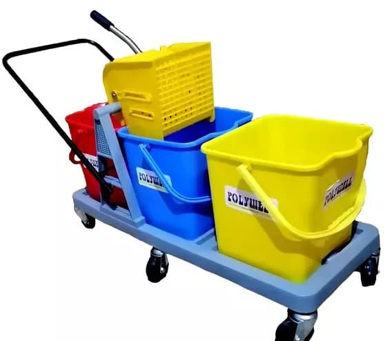 Polywell Triple-Multicolor Wringer Trolley