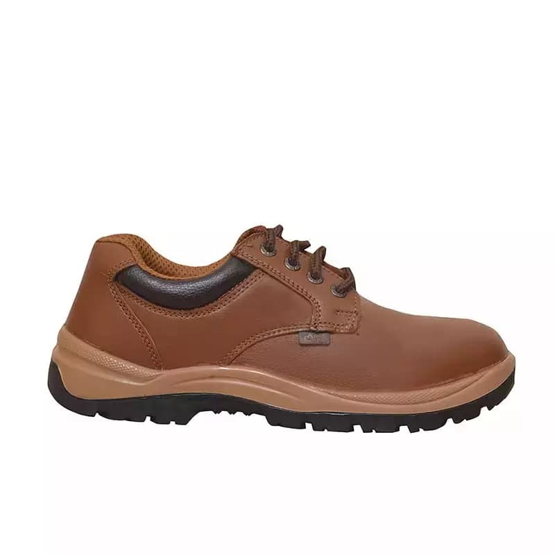 Allen Cooper Composite Toe Safety Shoes Leather Low Ankle PU Sole Size 6 UK/India Tan, AC-11102 / ACL-11102