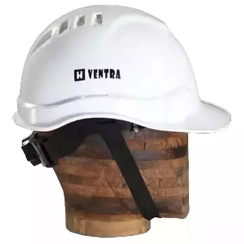 HEAPRO HDPE Universal Size White Ventilated Safety Helmet (Pack of 4)