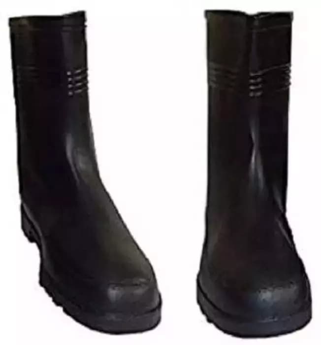 Japsin Instrumentation Gumboot Soft Toe Rubber Safety Shoes Size 9 Black