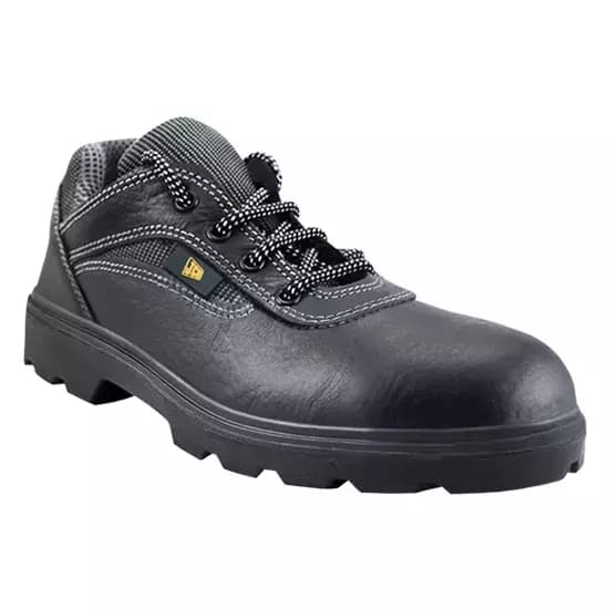 JCB Safety Shoes Steel Toe Earthmover Leather Black , Size 10