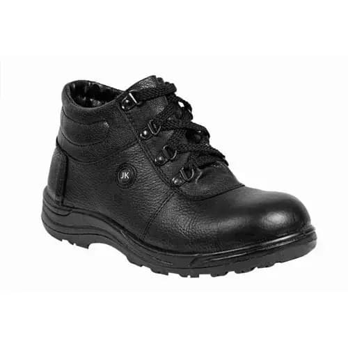 JK Steel Steel Toe Safety Shoes High Ankle PVC Sole Black Size UK 8, JKPB057BLK8