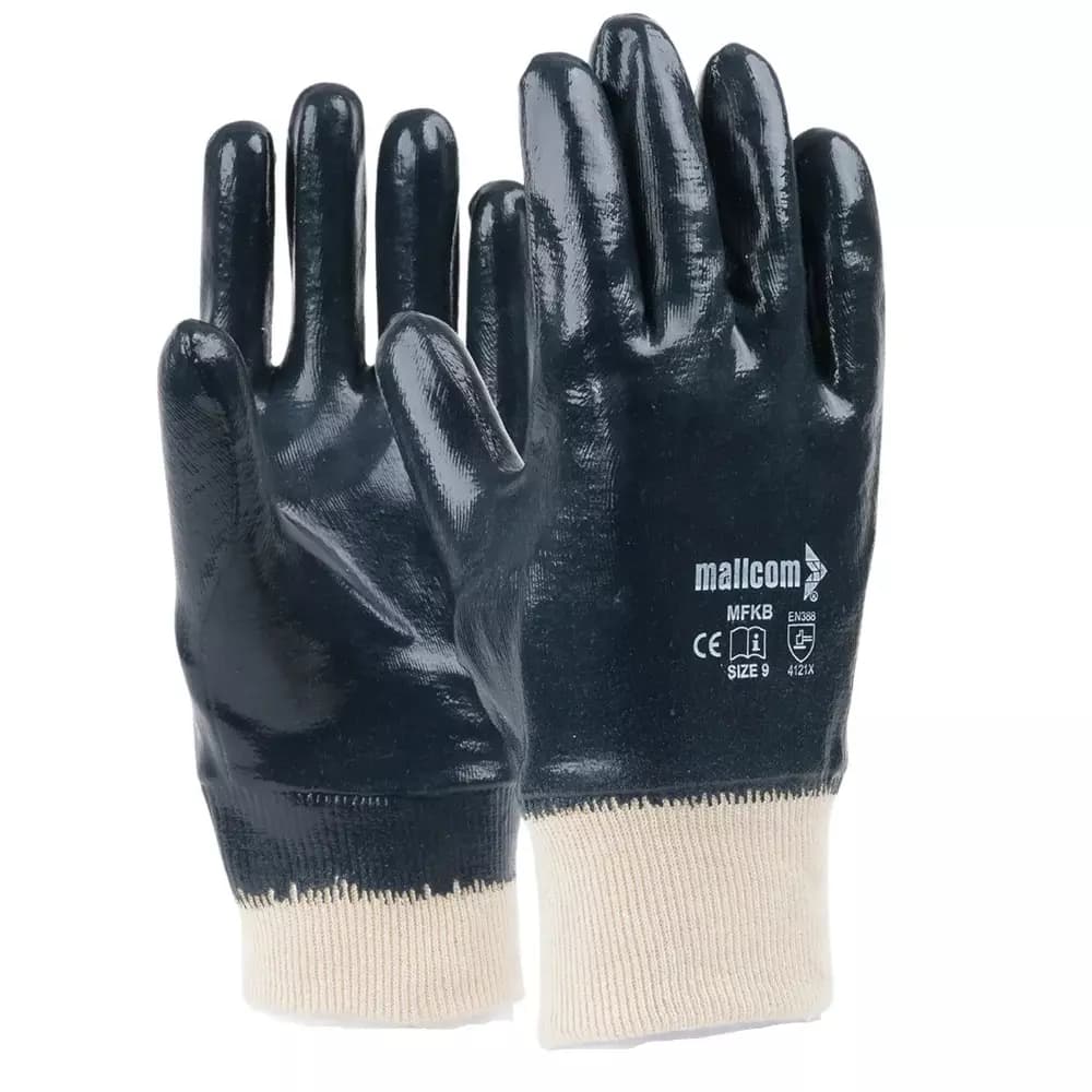 Mallcom MFKB Cut & Sewn Nitrile Gloves, Size 10 (Pack of 1 pair)