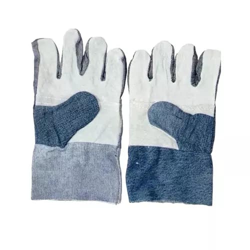 SSWW Multipurpose Palm Leather Jeans Hand Gloves Multi Color M Size, SSWW-143 (Pack of 50 Pair)