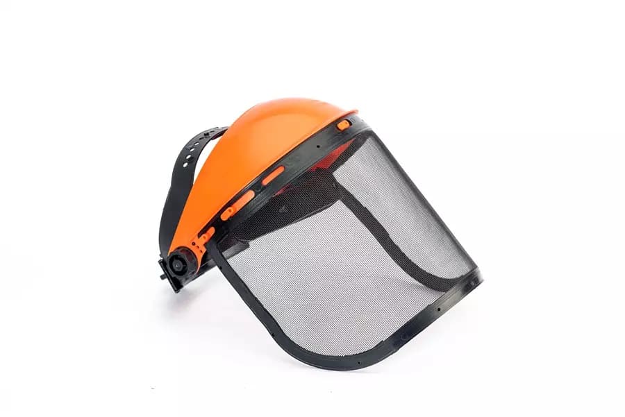 SVVAS MHR Safety Full Face Mesh Helmet with Visor for Brush Cutter and Other Agricultural Machine