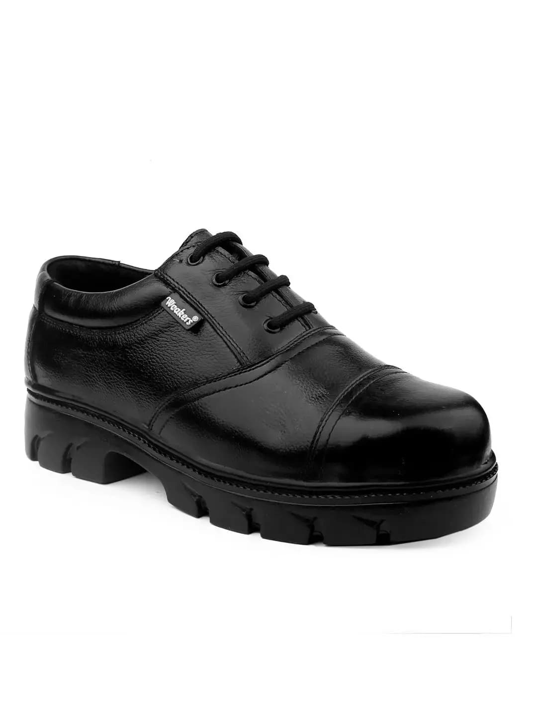 Woakers Low Ankle Casual Shoes Synthetic Leather UK 9 UK 8 Black Model PO-529-BLACK