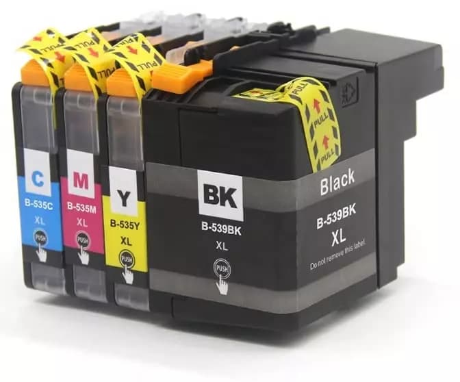 Dubam LC539, LC539XL, LC535, LC535XL Compatible Ink Cartridges for Use in Brother DCP J100, DCP J105, MFC J200 Printer