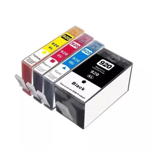 Dubaria Ink Cartridge Black and Tri Color Combo Pack for HP 920 XL, OfficeJet 6500 - E709c ,6500A, E710n ,6500A, 7000, E809a, 7500A, E910a