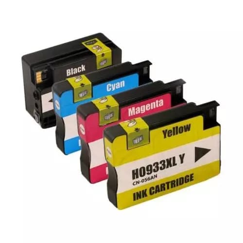 Dubaria Ink Cartridge Cyan, Magenta, Yellow, Black Combo Pack for HP OfficeJet 7612, 6700, 6100, 6600, 6700, 7610, 7110, 7510 Printers