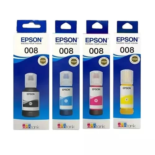 Epson 008 Black, Cyan, Magenta, Yellow Ink Cartridge Pack Of 4