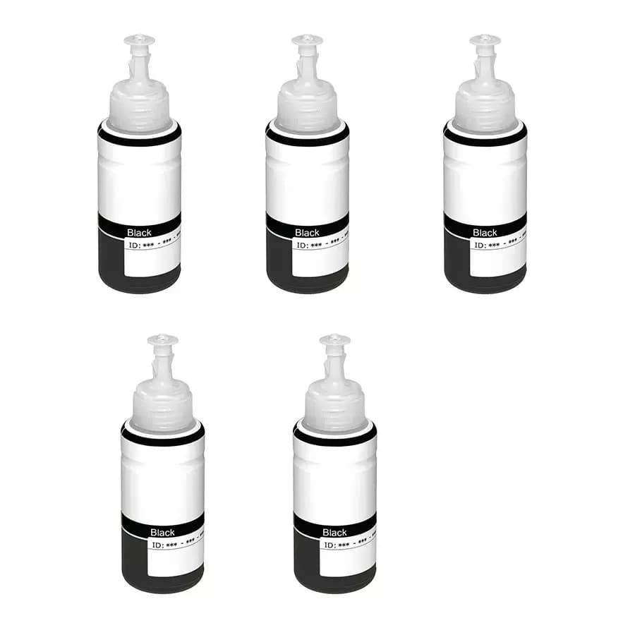 GENERIC 70 ml Ink Bottle Black for Epson 664 (Pack of 5)