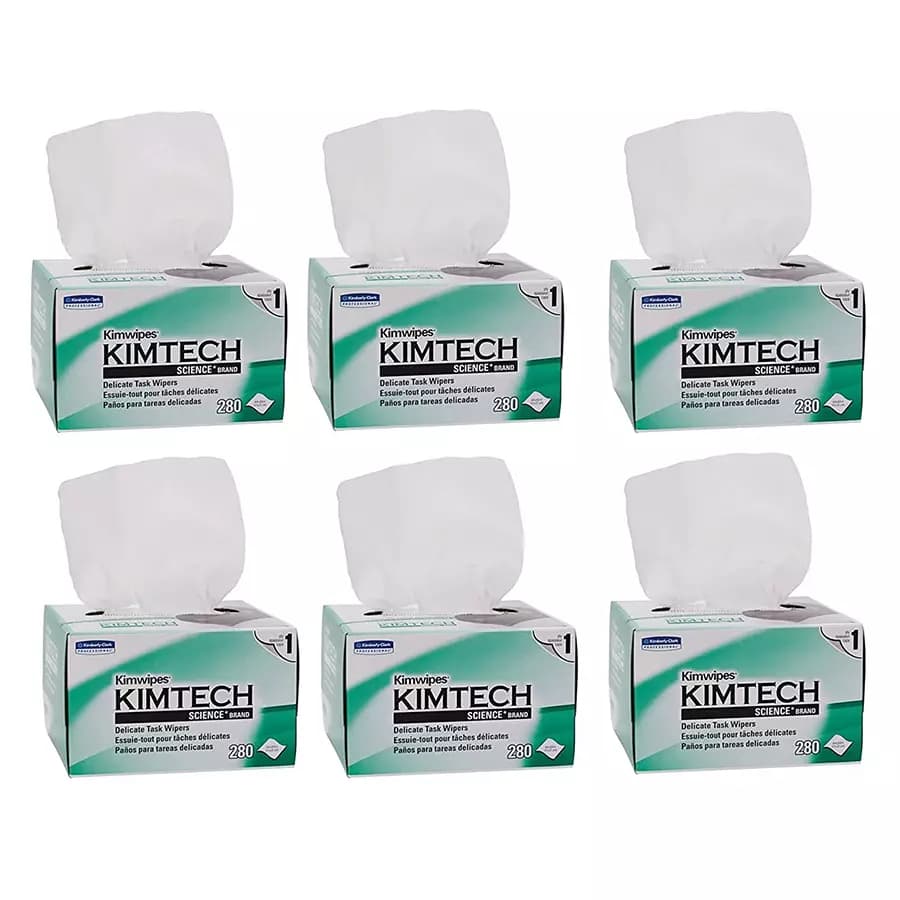 Kimberly-Clark Kimtech Science Task Wipes Kimwipes - KCC34155-06 (Pack of 6)