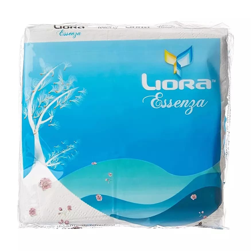 Liora Napkin 30x30, 2Ply, 50 Pulls, Plain Tissue Paper for Home, Kitchen, Office, Cafe (Pack of 60)