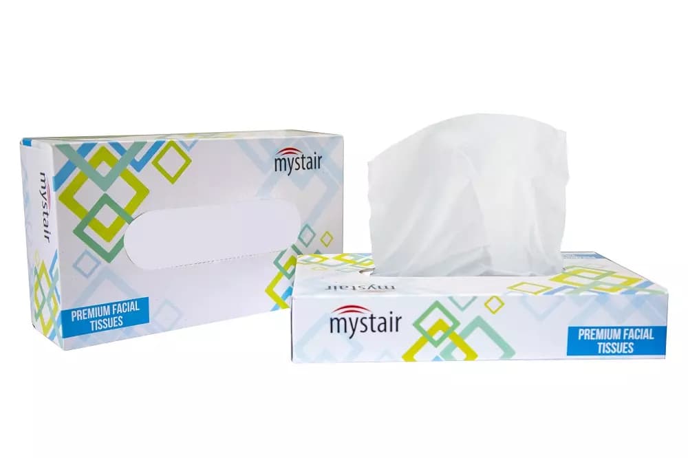 Mystair 7102 Flat Tissue Box Face Tissue 2ply
