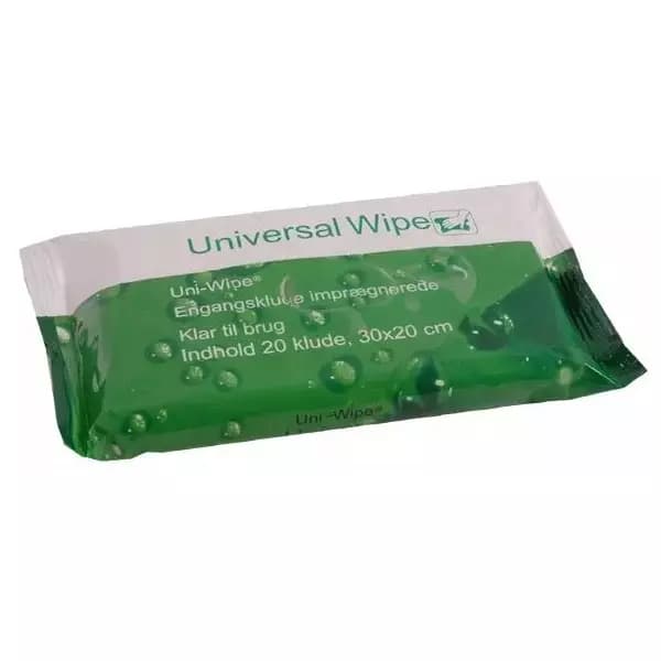 Partek Green Tex Moist Wipes 20x30 cm, GTW20/40 (Pack of 40 Wipes)