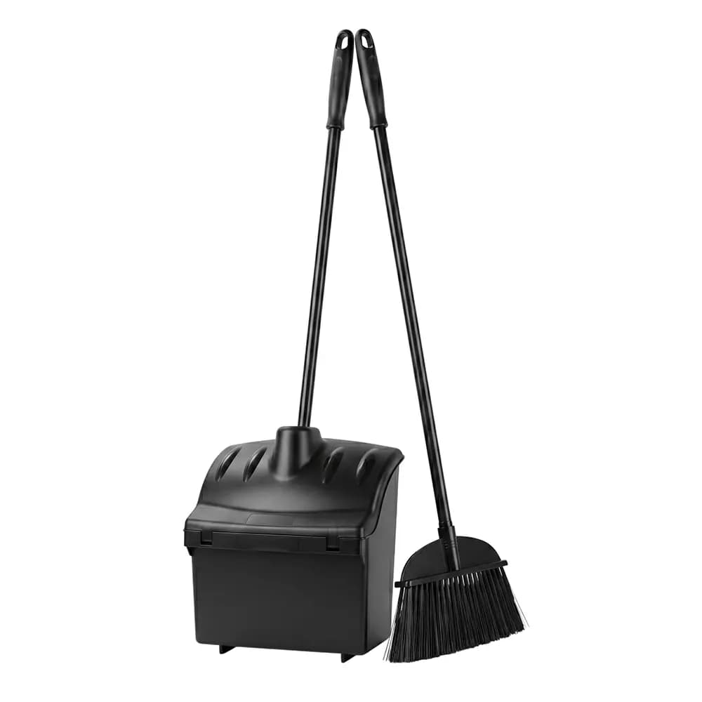 GENERIC Broom and Dustpan Set with Long Metal Handle