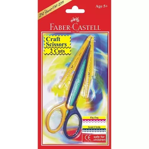 Faber-Castell Craft Scissors Cuts (Semi-Circle & Zig-Zag) (Set of 2)