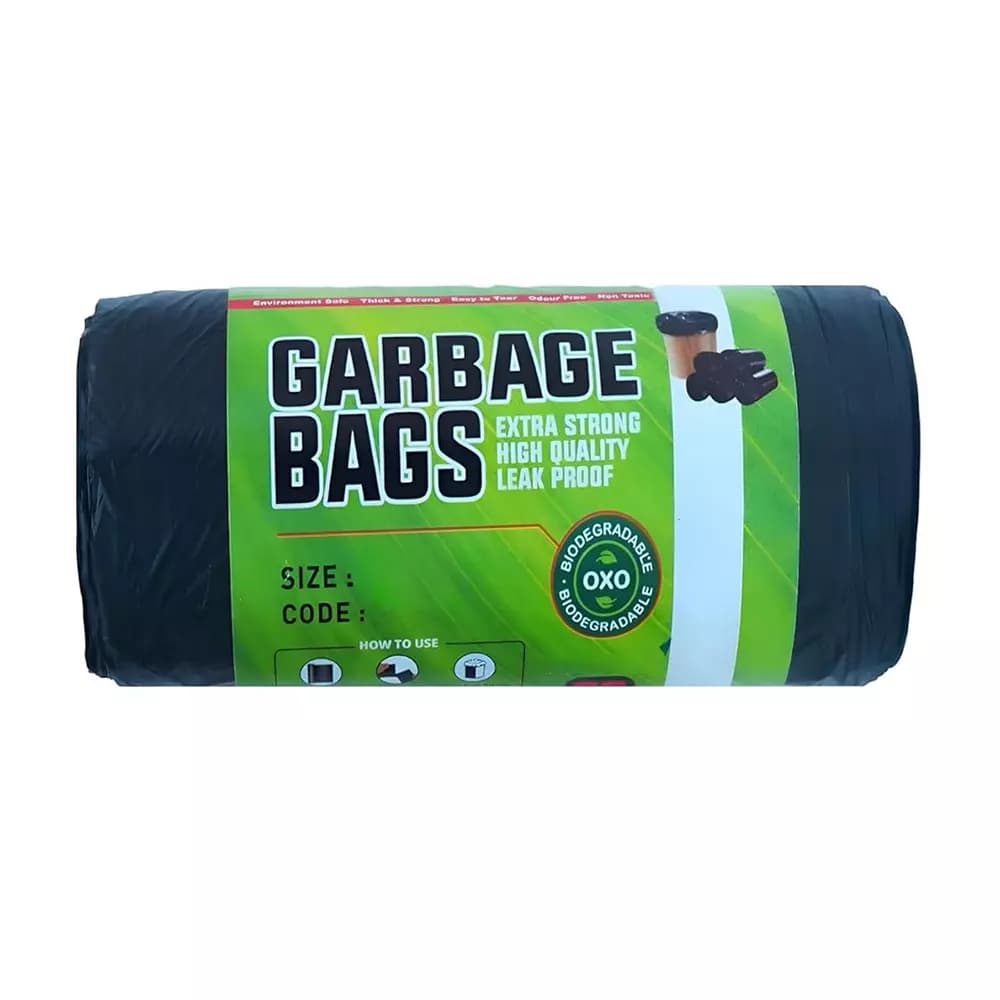 Generic Oxo-Biodegradable Garbage Bag Size 24x32 inch (15 Pcs x 6 Rolls)