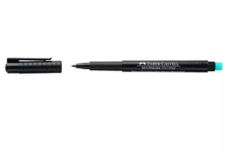 Faber-Castell Multimark 1513 Fine Black Permanent Marker (Pack of 10)