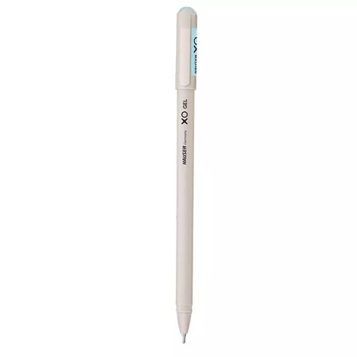 Hauser XO Gel Pen ABS Grey Body with Blue Ink (Pack of 100)
