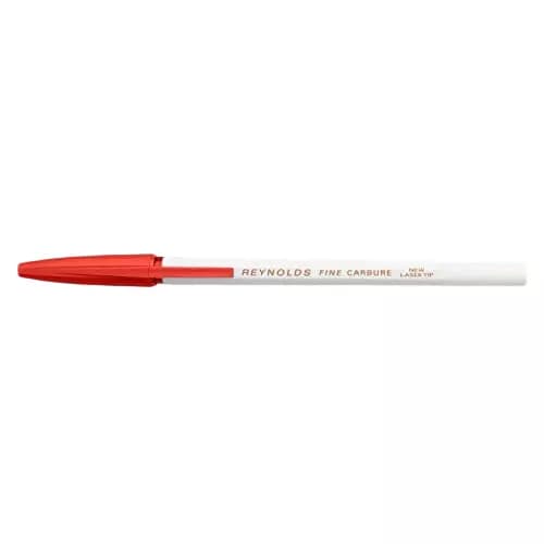 Reynolds 045 Fine Carbure Red Ball Pen, Pack of 50