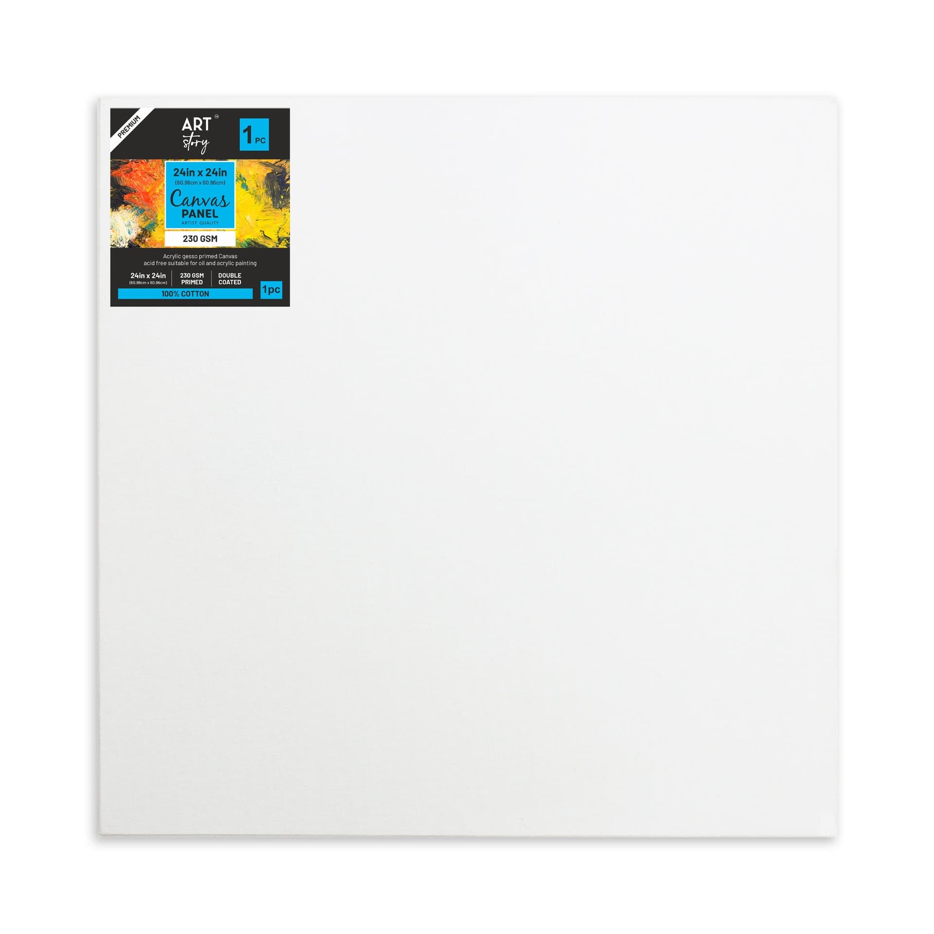Canvas Panel 24 X 24Inch 5.5Mm Thick Mdf Board 1Pc As