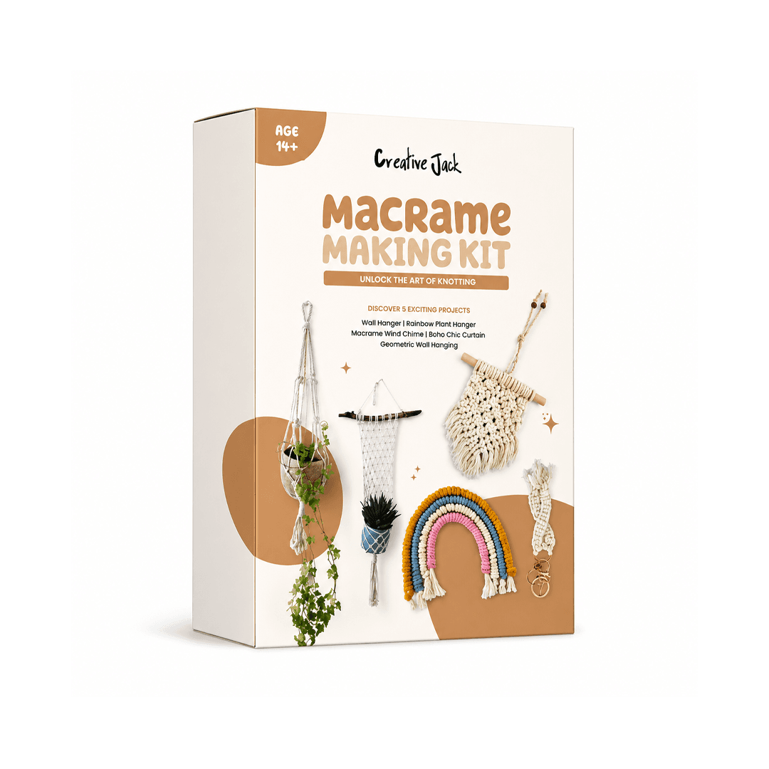 Creative Jack Macrame Making Knotting Kit for Teens & Adults Age 14+