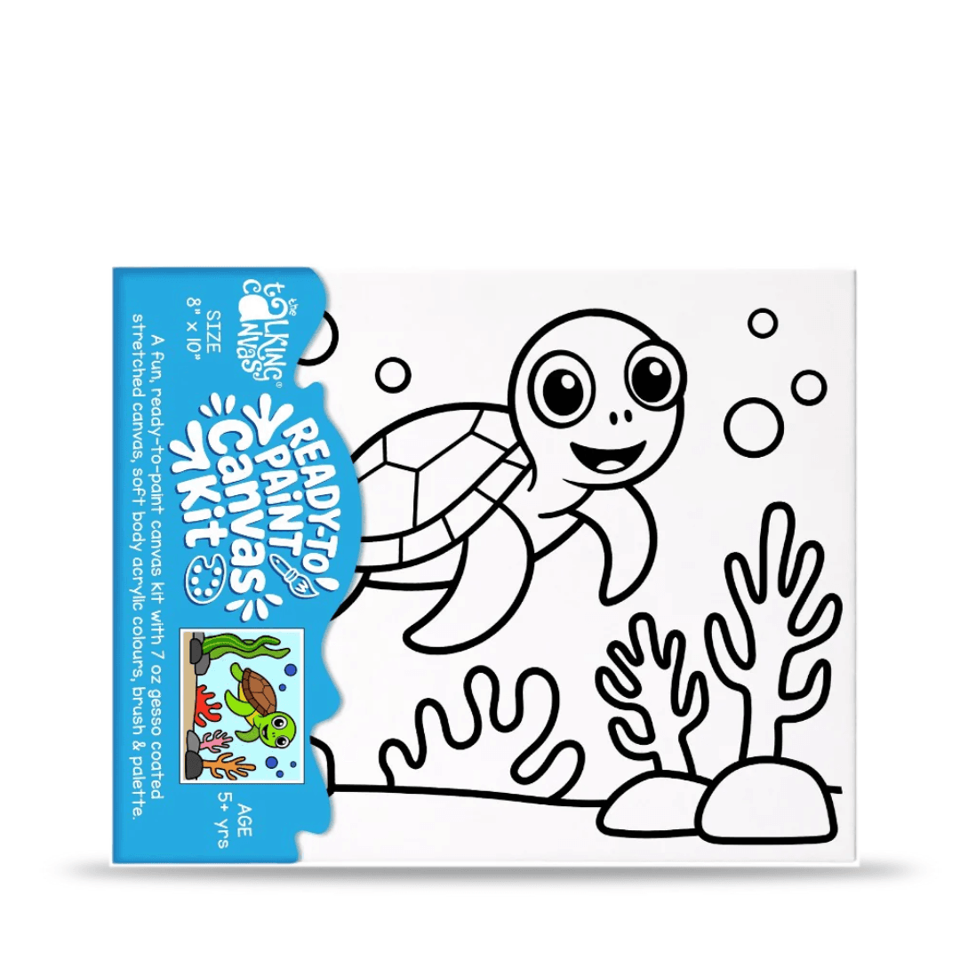 The Talking Canvas Ready to Paint Canvas Kit 8x10 Inch for Kids Age 5+