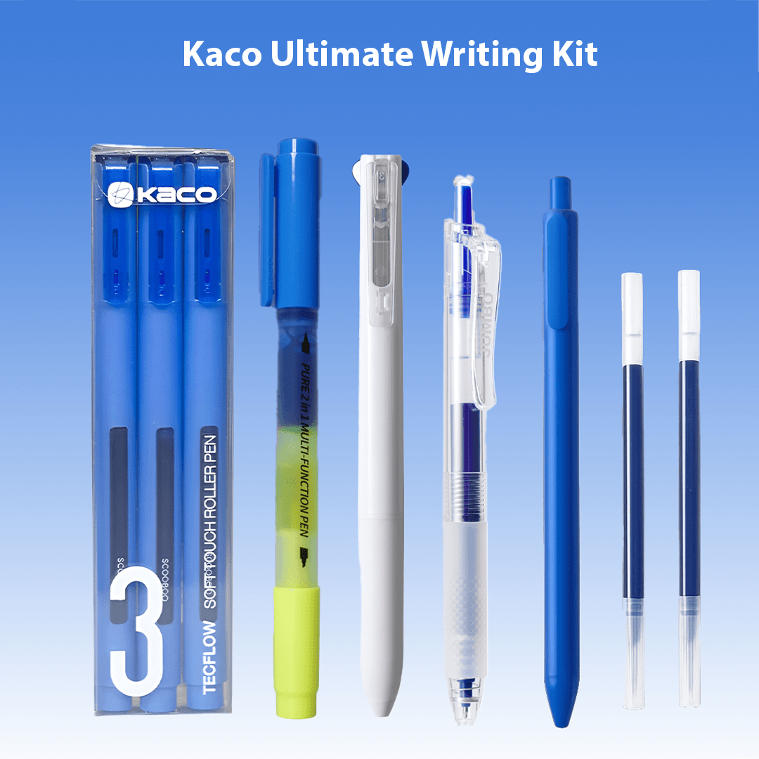 Kaco Ultimate Writing Kit | Pens, Pencil & Highlighter