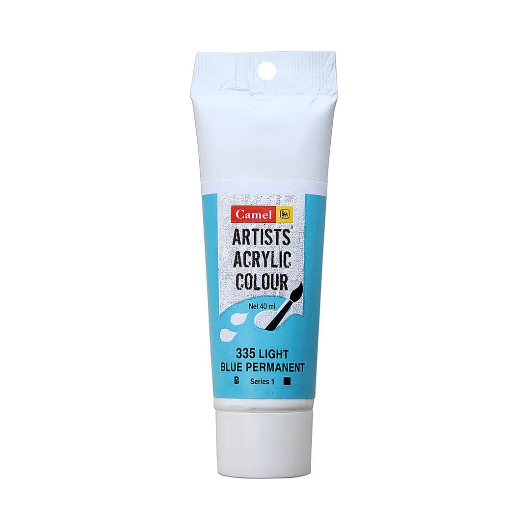 Camel Artist Acrylic Colour Tubes 40 Ml Light Blue Permanent