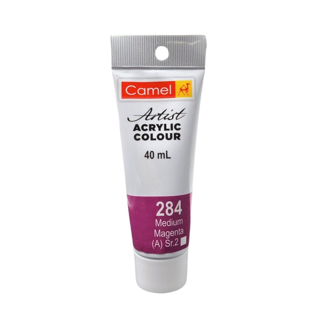 Camel Artist Acrylic Colour Tubes 40 Ml Medium Magenta