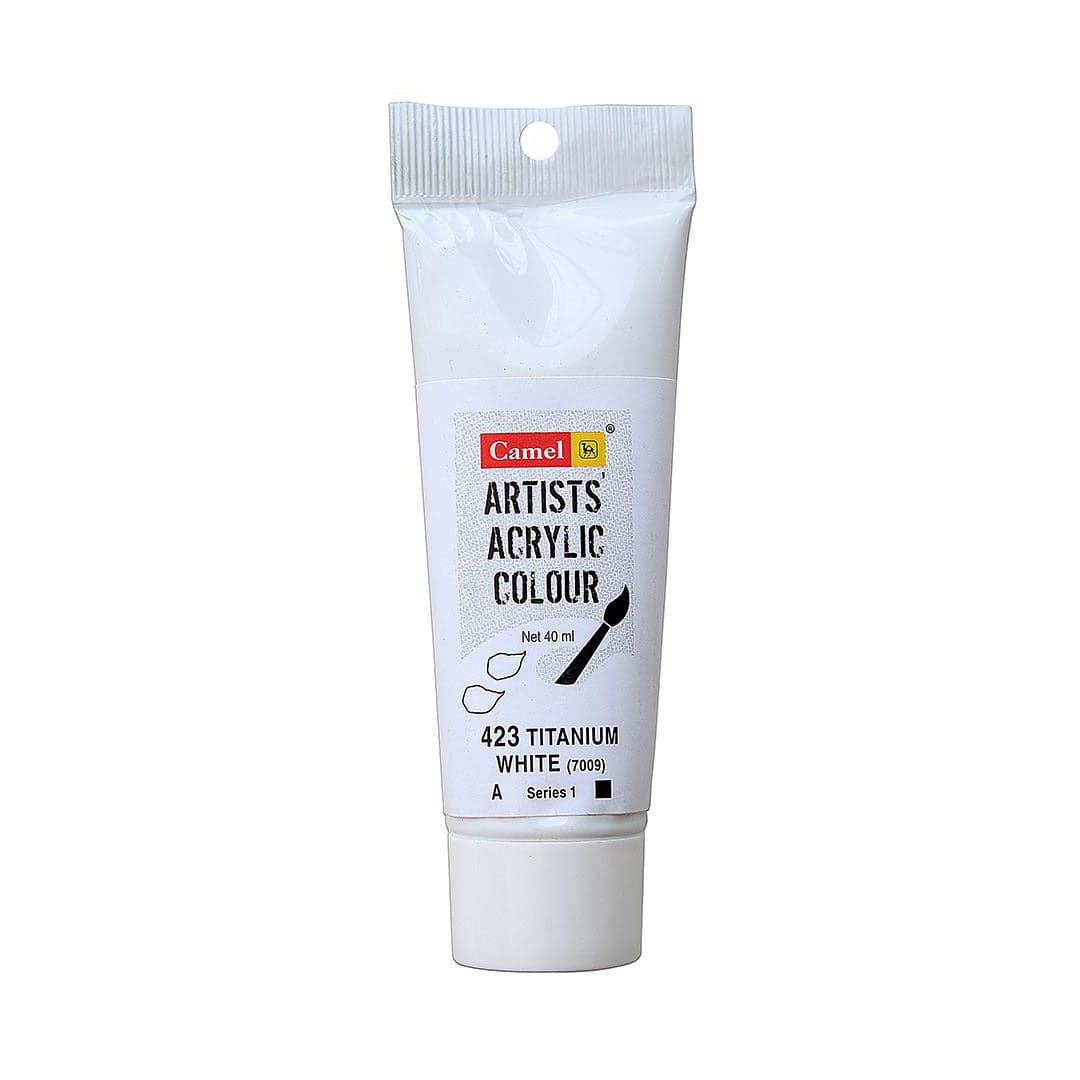 Camel Artist Acrylic Colour Tubes 40 Ml Titanium White