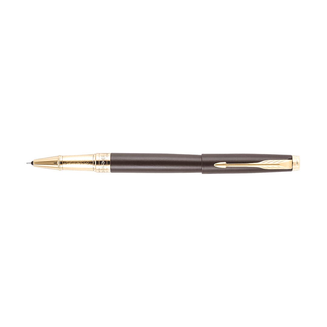 Parker Aster Matte Brown Gold Trim Roller Ball Pen
