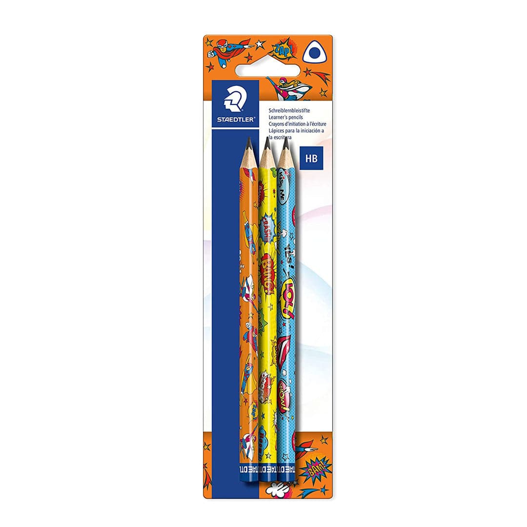 Staedtler Jumbo Comic Series Pencil in Wallet Pack of 3